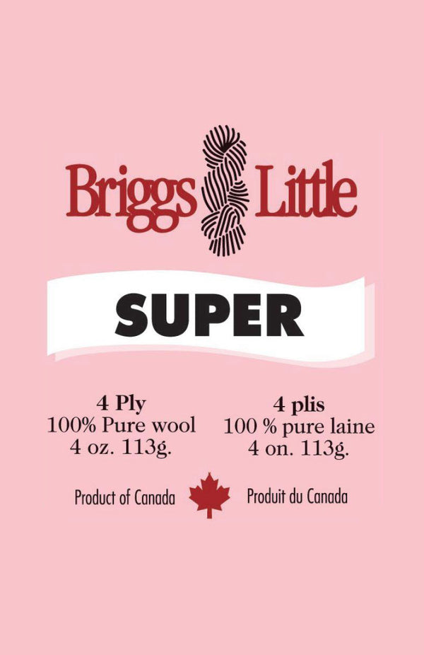 Briggs & Little Super yarn — manufacturer reference image