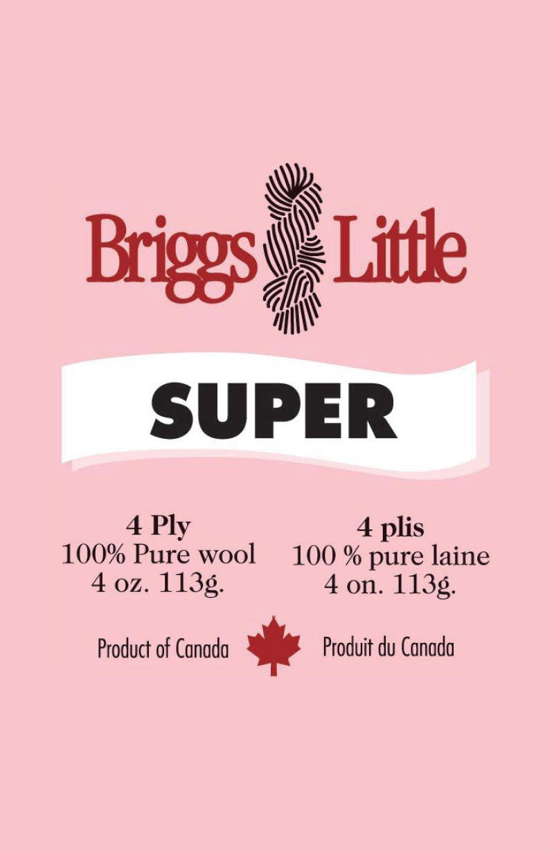 Briggs & Little Super yarn — manufacturer reference image