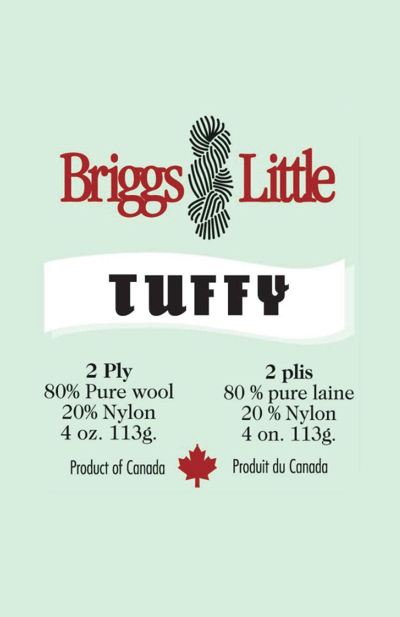 Briggs & Little Tuffy yarn — manufacturer reference image